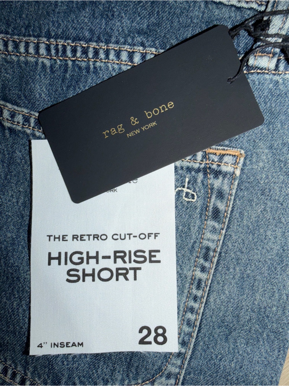 Rag & Bone Retro Denim Cutoff Shorts - Picture 8 of 8